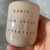 Mažas rausvas puodelis NORIU PRIE JŪROS