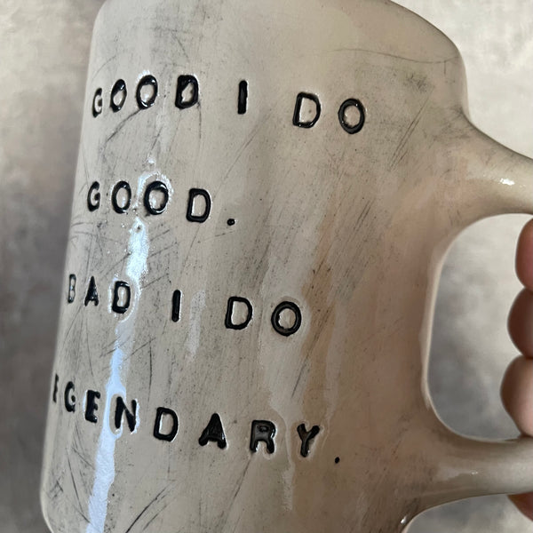 Stoneware mug about LEGENDRAY BAD