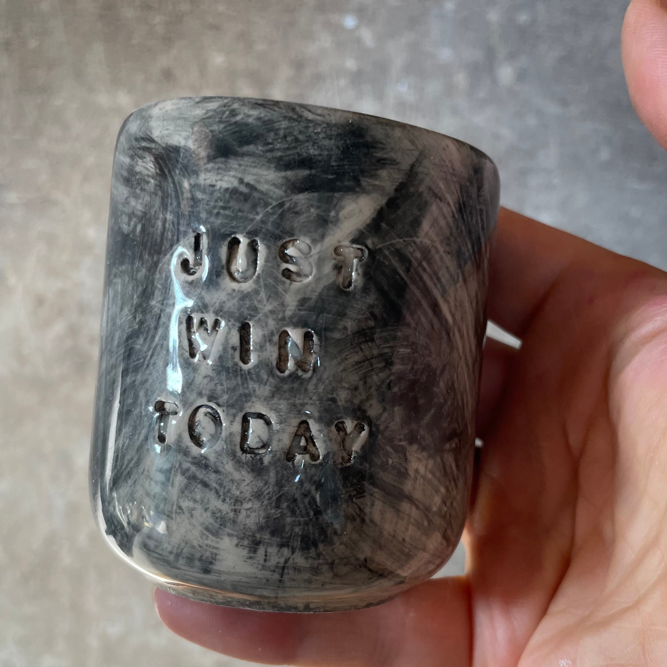 Small mug JUST WIN TODAY