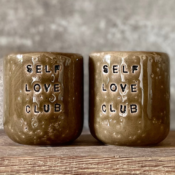 Set of shot mugs SELF LOVE CLUB