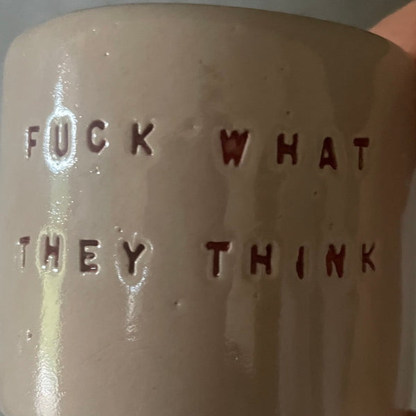 Small thoughtful espresso mug