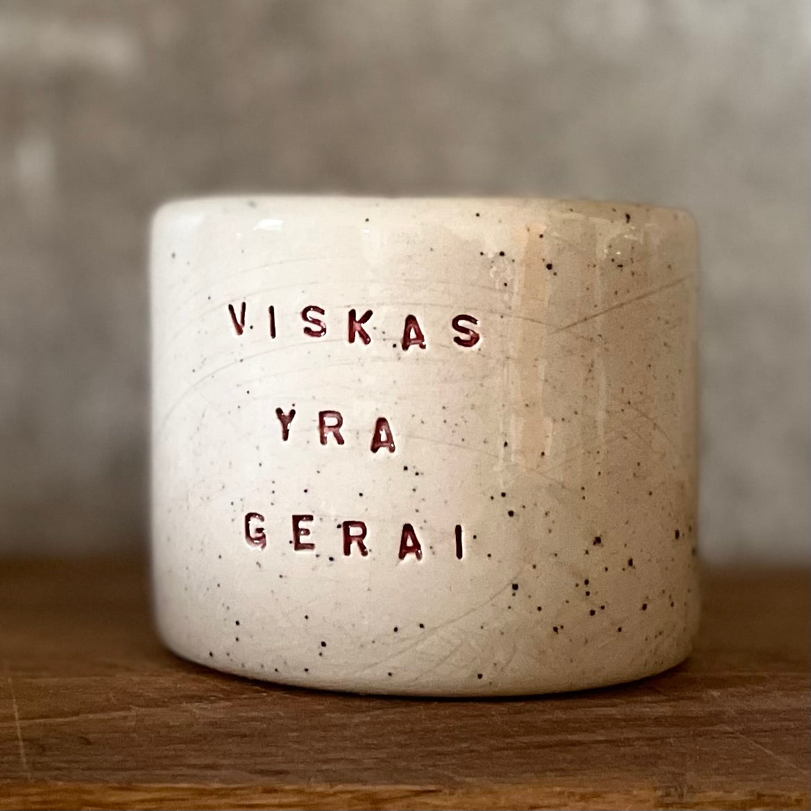 Small espresso mug VISKAS YRA GERAI