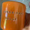 Lovely bright orange mugs with Italian love words