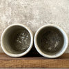 Two big ceramic tumbler mugs without handle about work