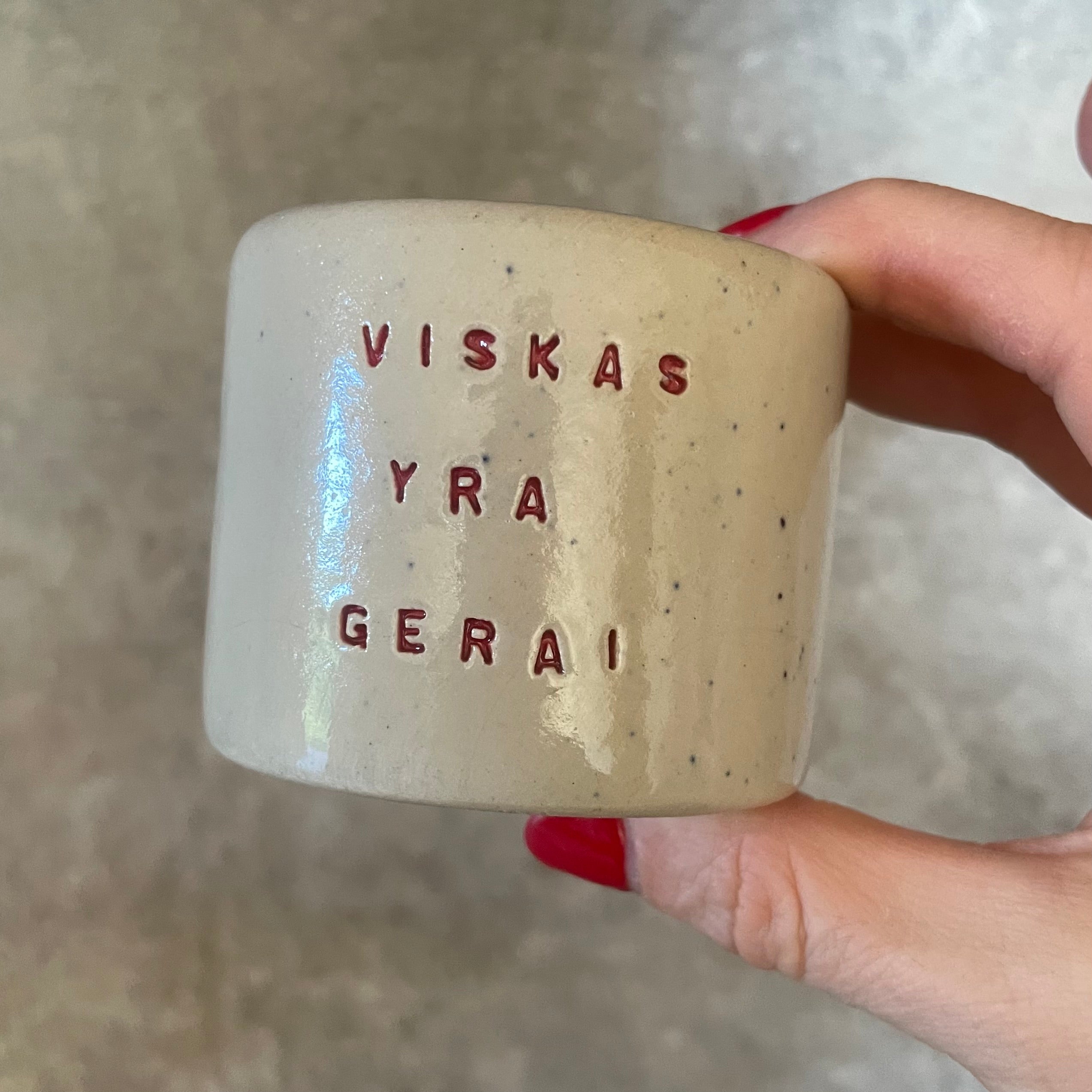 Small espresso mug VISKAS YRA GERAI