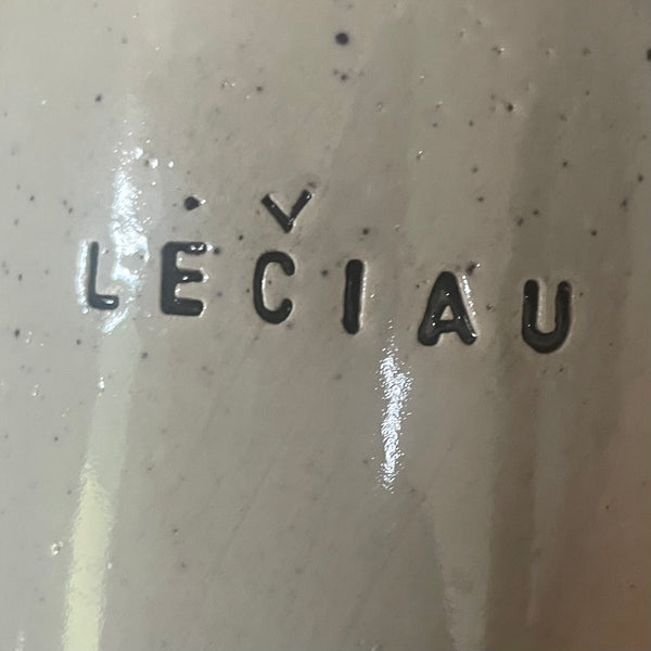 Cozy mug with word LĖČIAU