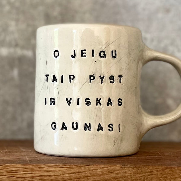 White mug GAUNASI