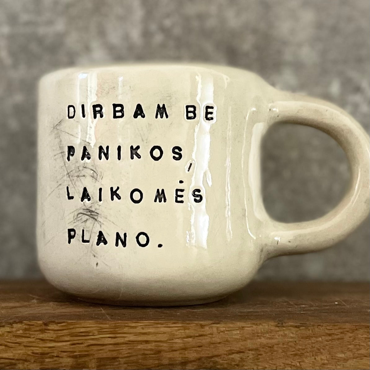 Ultra jumbo mug with words about work