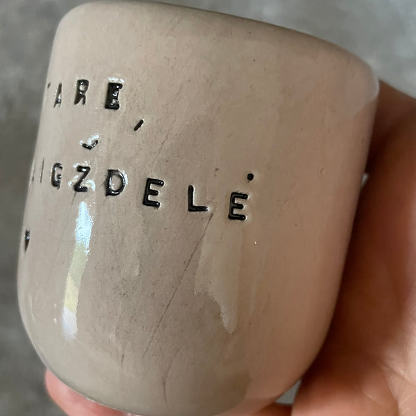 Mažytis puodelis Gintarei