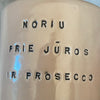 Flat mug with prosecco saying