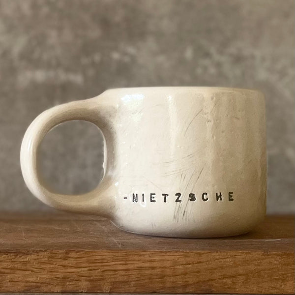 Mug with quote about music