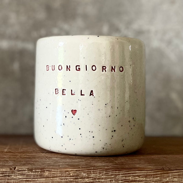 Nedidelis puodelis Buongiorno bella