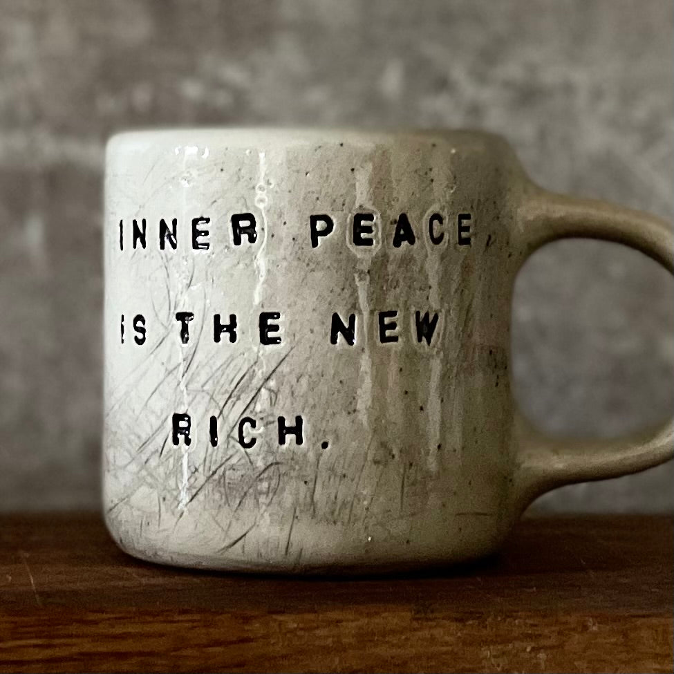 Ceramic mug INNER PEACE with cat