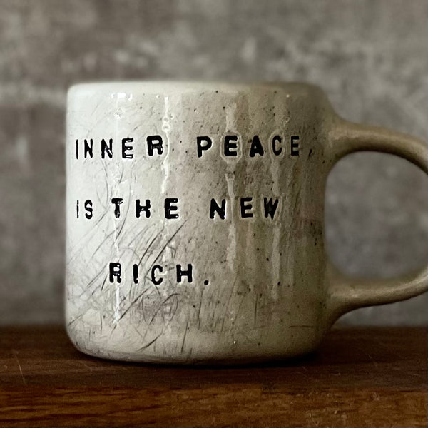 Ceramic mug INNER PEACE with cat