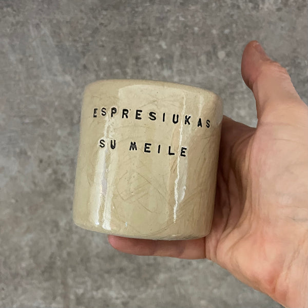 Set of two lovely espresso mugs