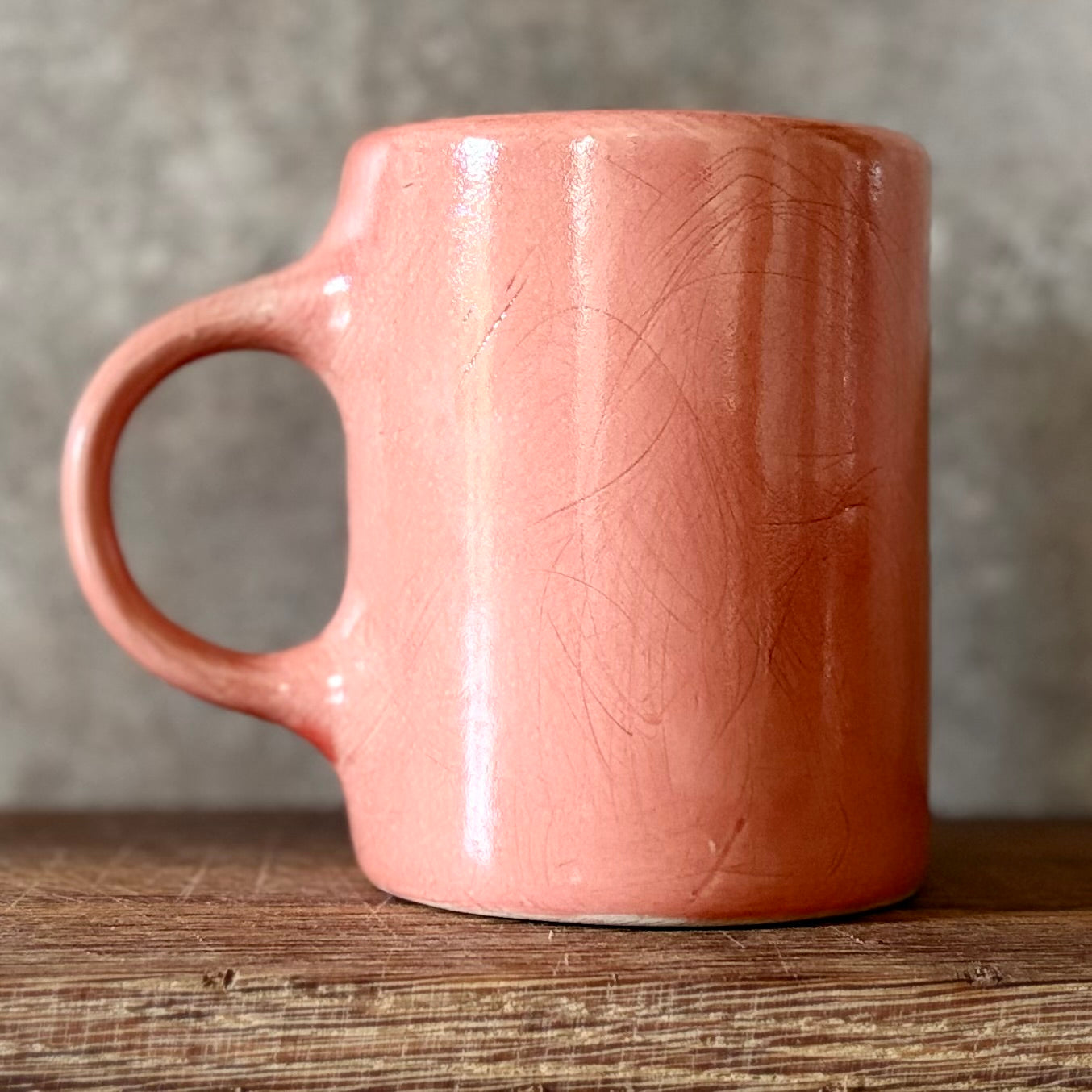Pink mug with funny phrase in Lithuanian