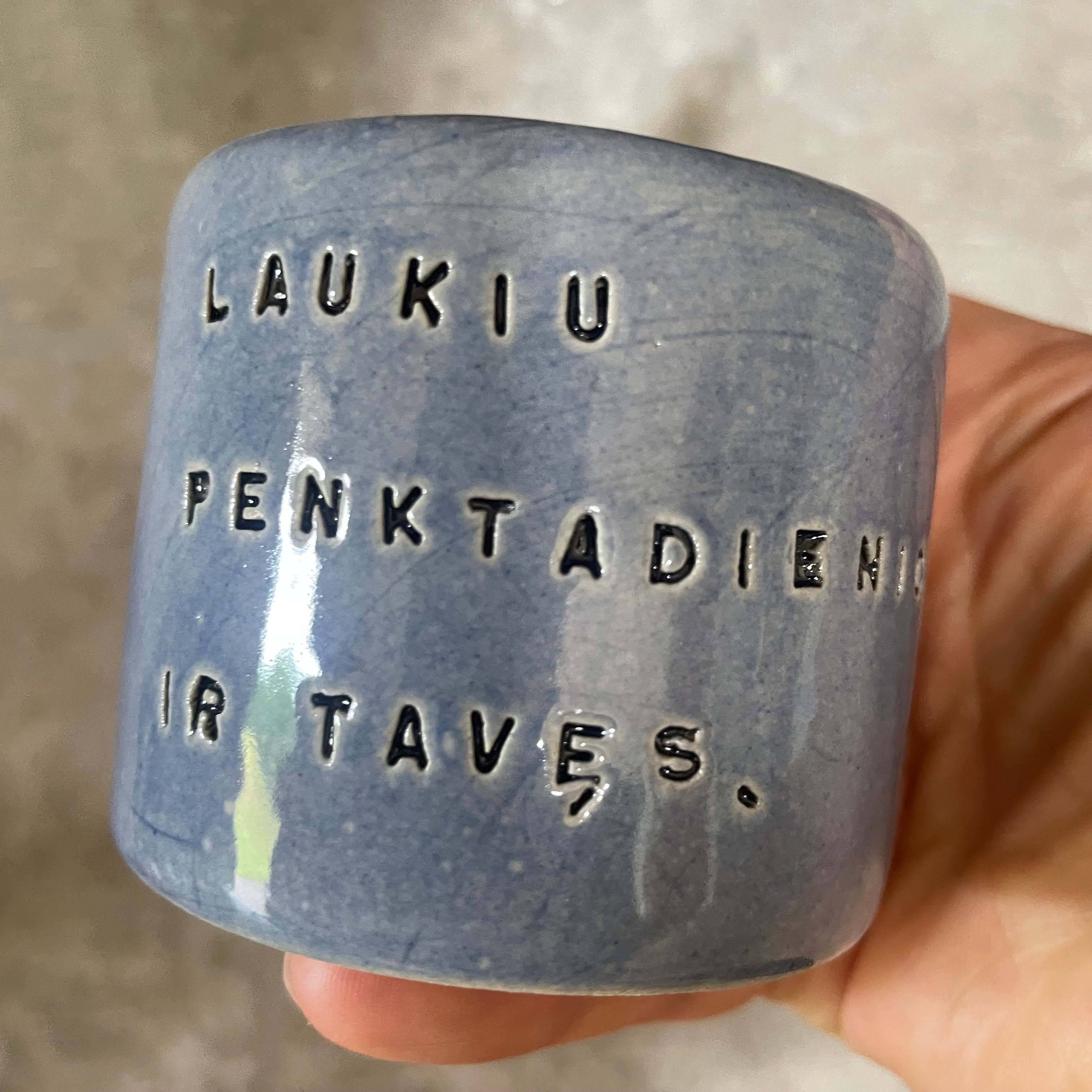 Blue espresso mug LAUKIU