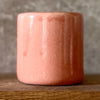 Pink ceramic tumbler mug with words I AM ENOUGH