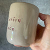 Pink mug NORIU ANT RANKYČIŲ