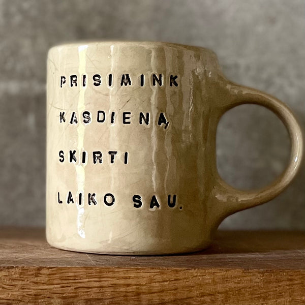 Puodelis apie laiką sau