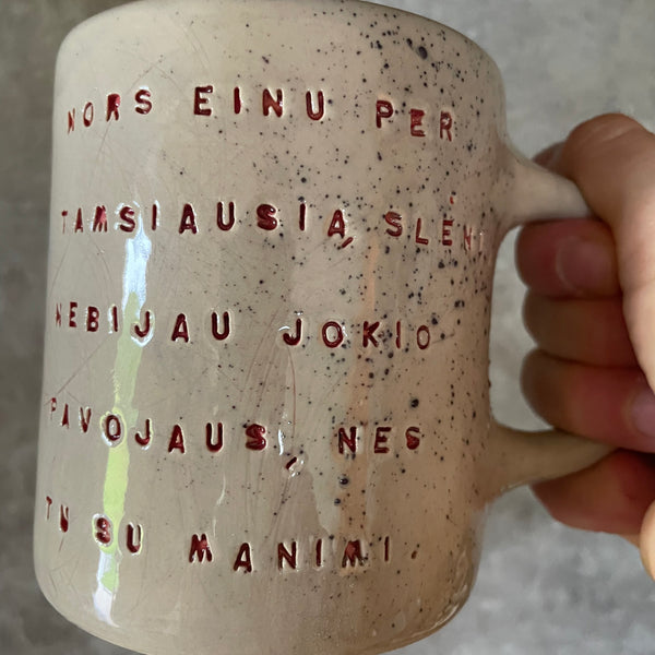 Mug with quote from Bible