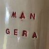 Cozy tumbler mug with words MAN GERA
