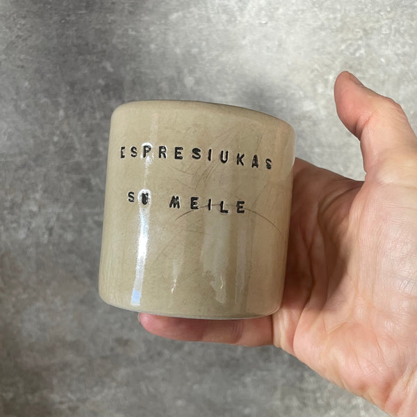 Set of two lovely espresso mugs