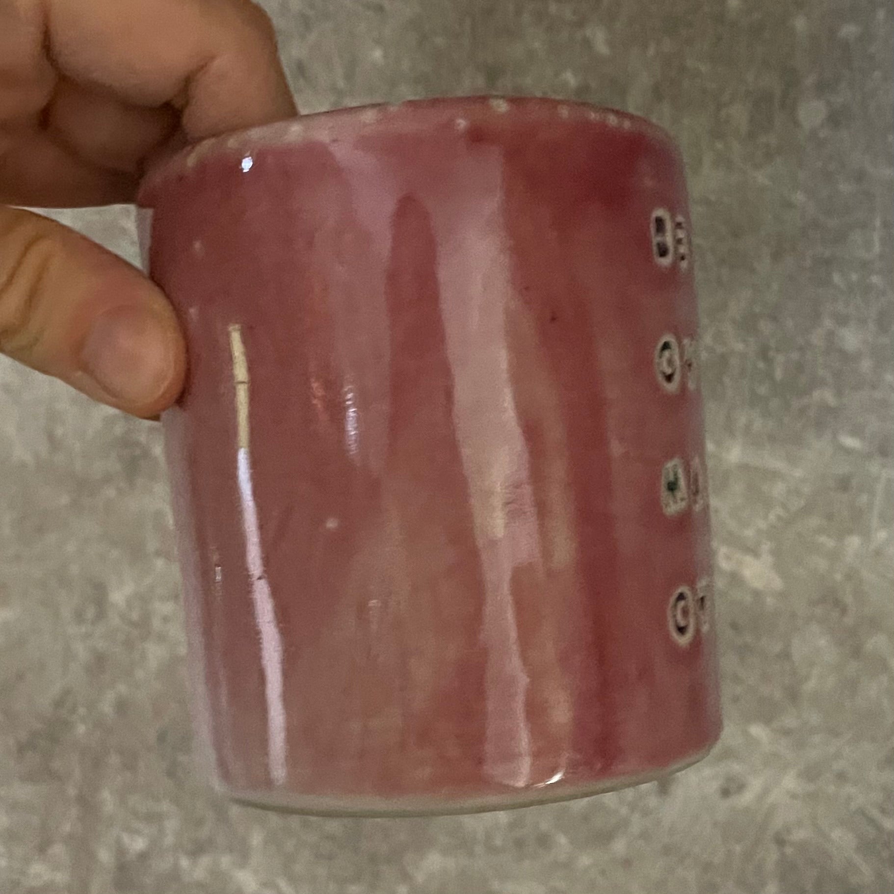 Pink mug with funny inspirational saying