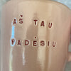 Mažas rausvas puodelis AŠ TAU PADĖSIU