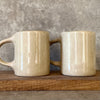 Sweet beige mugs for a couple