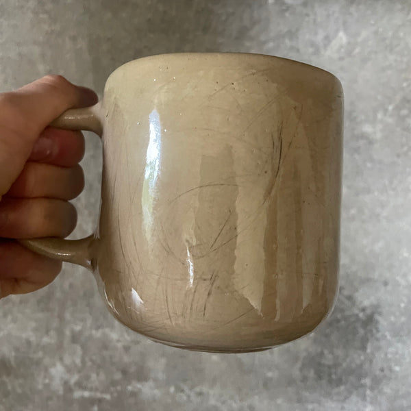 Big beige mug KELKIS BUČKIS