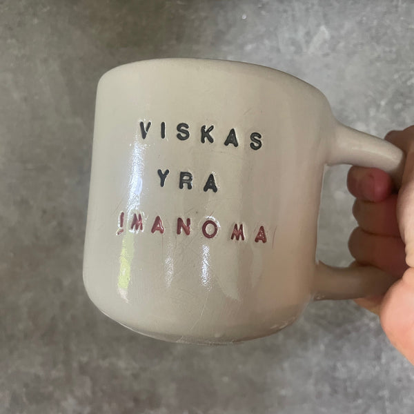 Big rounded ceramic mug IT'S POSSIBLE