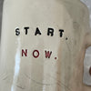 Handmade ceramic stoneware mug START NOW