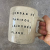 Ultra jumbo big mug with words about work