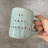 Light blue mug about spring
