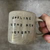 Ceramic mug OFFLINE with cat