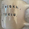 Pale mug with words of gratitude