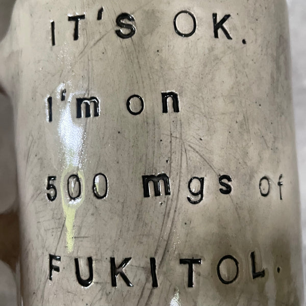 Sarcastic mug about inner peace