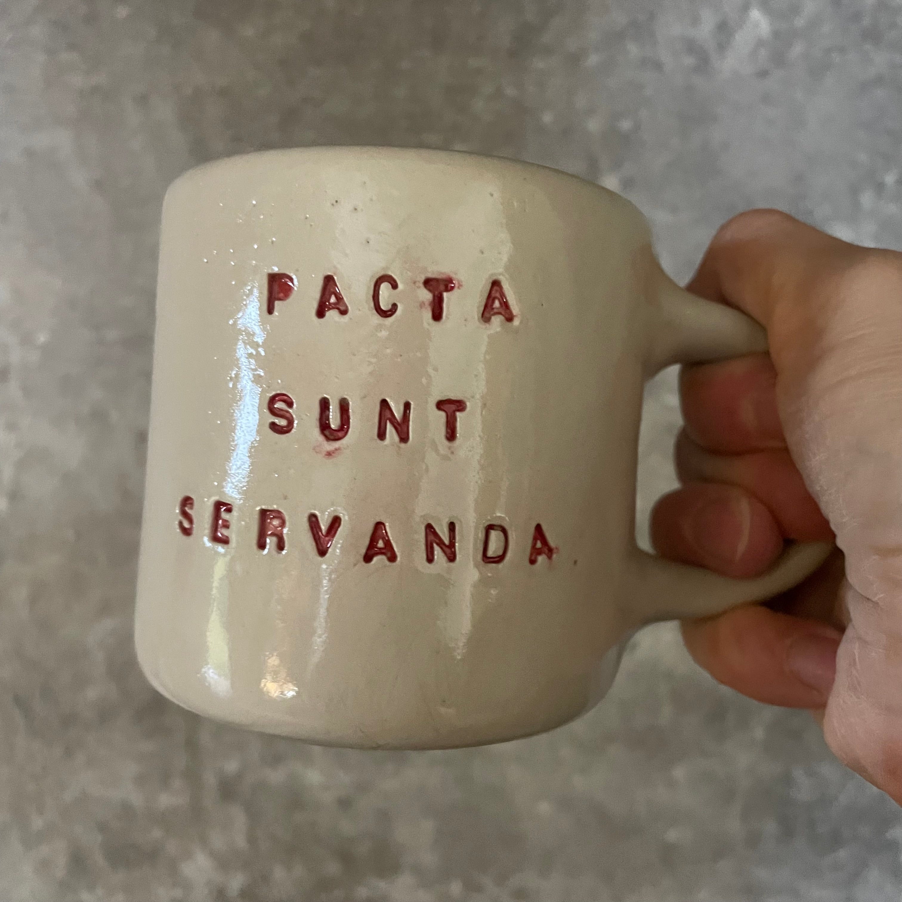 Ceramic mug PACTA SUNT SERVANDA