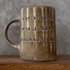 Big brown coffee mug