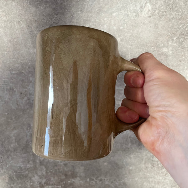 Big brown coffee mug