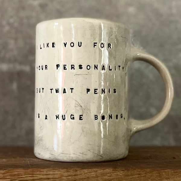 Mug with funny love saying