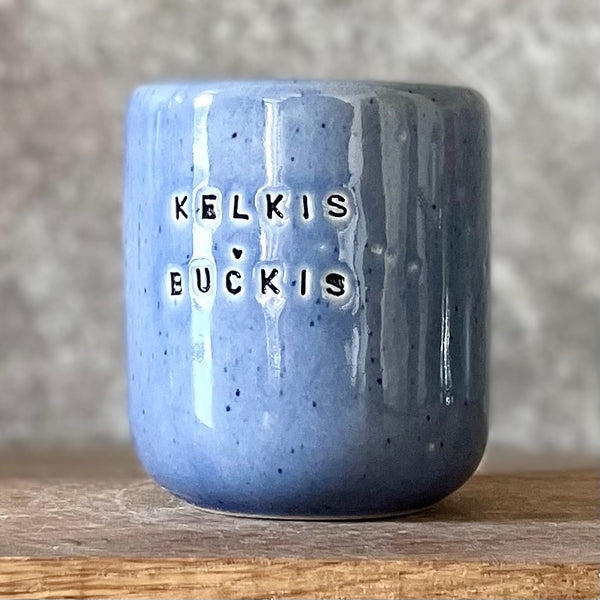 Tiny blue mug KELKIS BUČKIS
