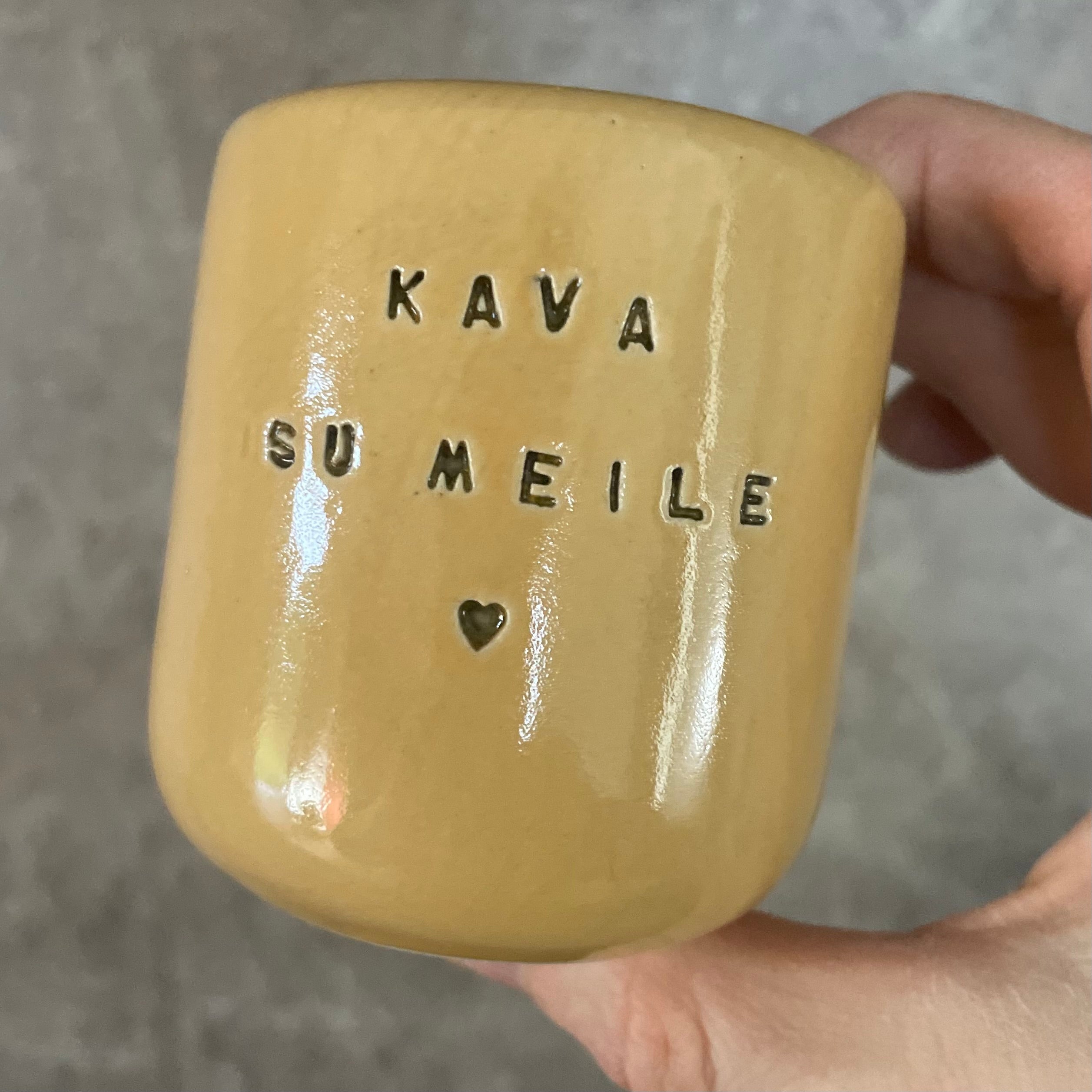 Set of shot mugs KAVA SU MEILE