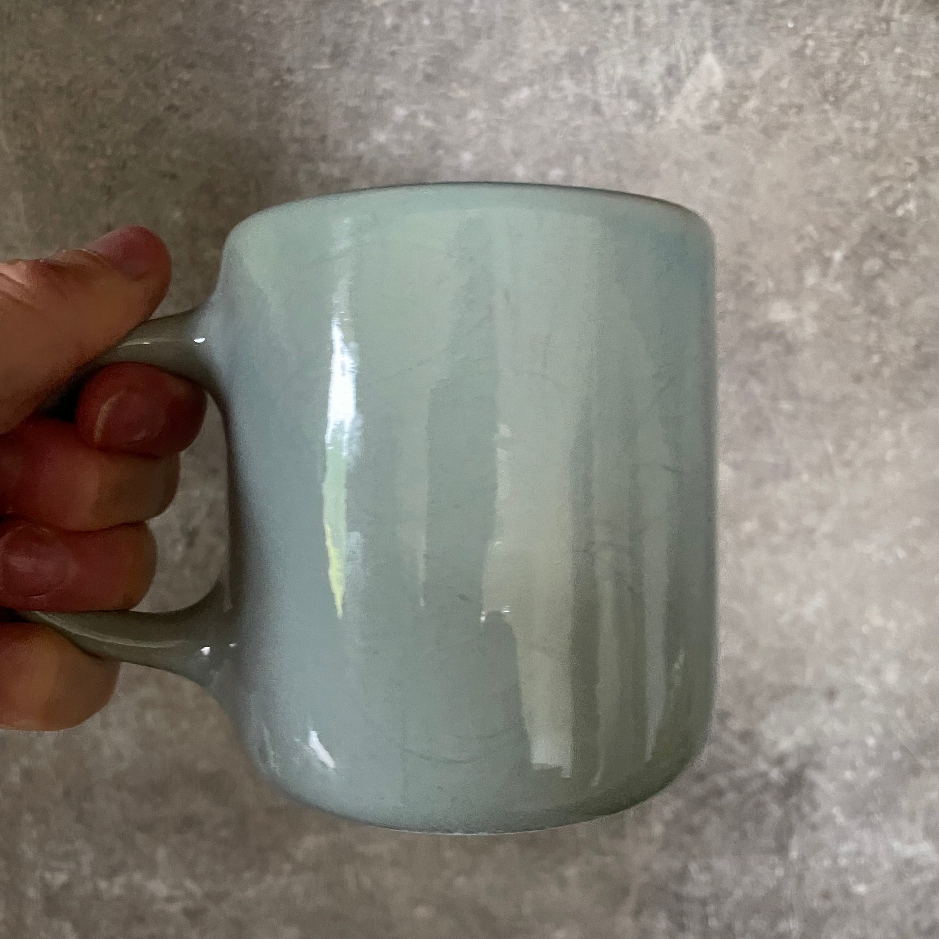 Blue mug I will win