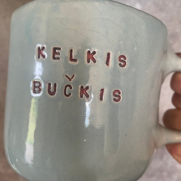 Didelis meslvas puodelis KELKIS, BUČKIS