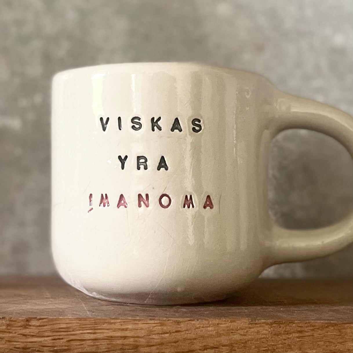 Big rounded ceramic mug IT'S POSSIBLE