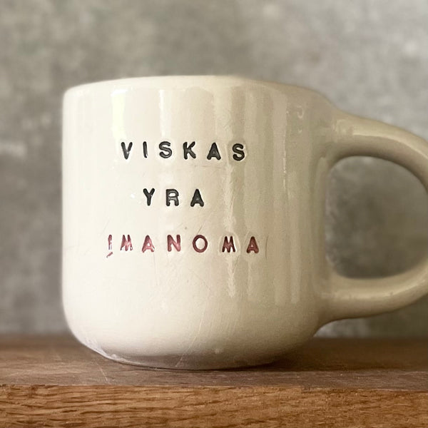 Big rounded ceramic mug IT'S POSSIBLE