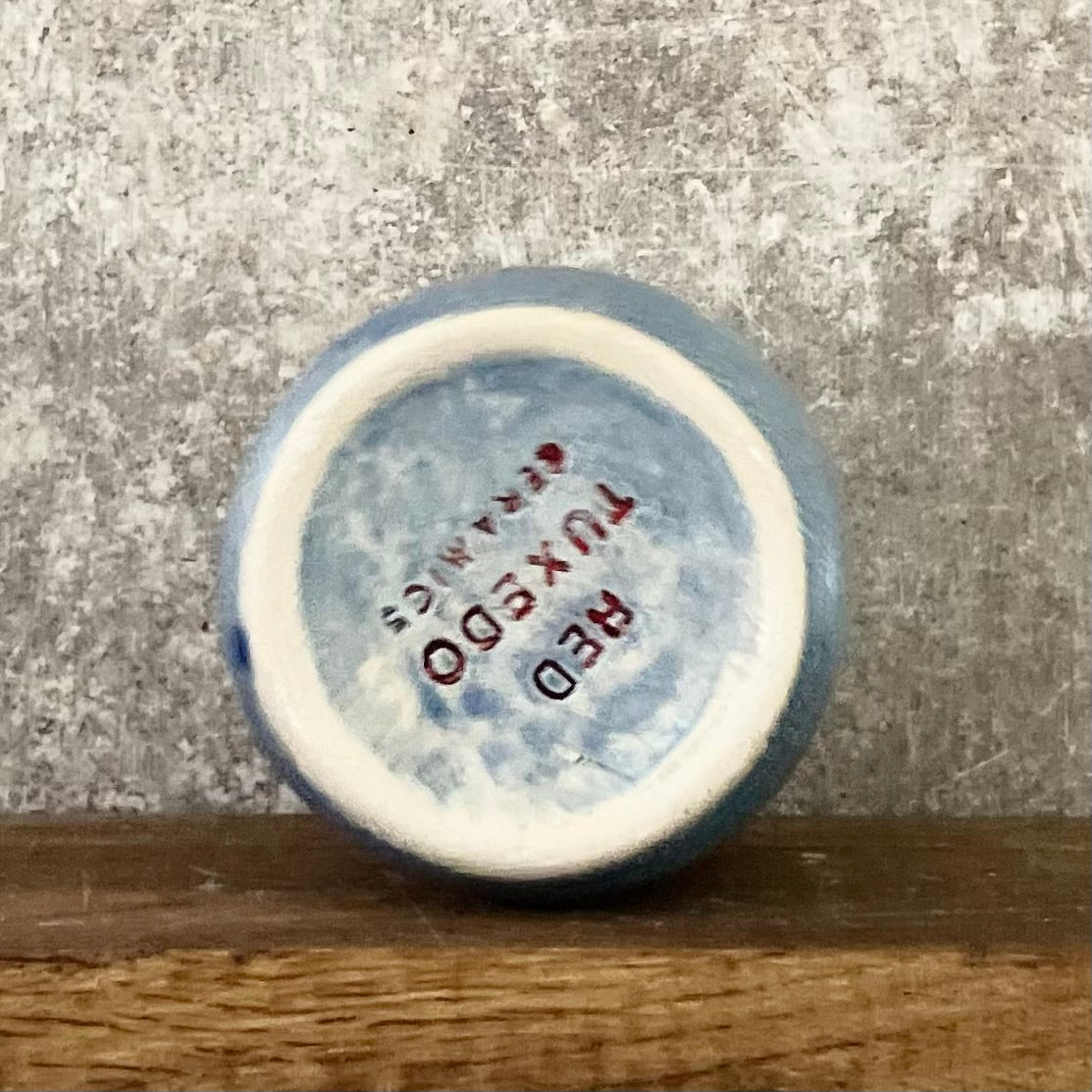 Mėlynas puodelis su užrašu PRISIMINK, KODĖL PRADĖJAI