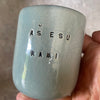 Light blue small mug AŠ RAMI